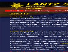 Tablet Screenshot of lantzsecurity.com